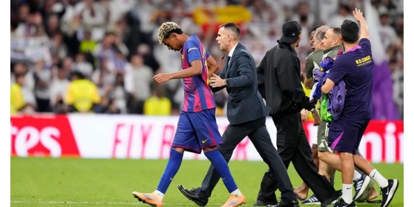 Lamine Yamal otti yhteen useiden Real Madridin pelaajien kanssa Lamine Yamal otti yhteen useiden Real Madridin pelaajien kanssa